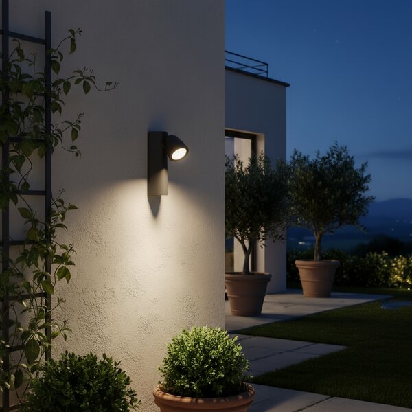 Applique da Esterno GU10 Orientabile IP65 Serie AXIS - Grigia