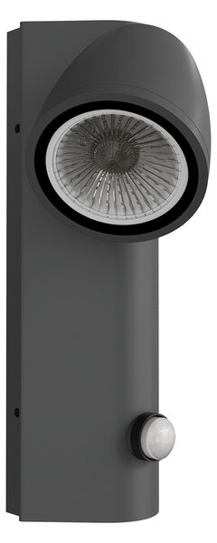 Applique da Esterno GU10 IP65 con Sensore Movimento AXIS - Grigia
