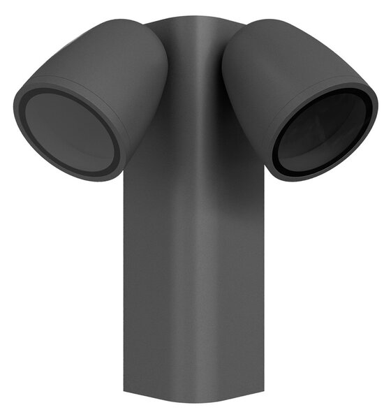Applique da Esterno Orientabile IP65 2xGU10 serie AXIS - Grigia