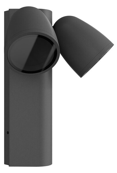 Applique da Esterno Orientabile IP65 2xGU10 serie AXIS - Grigia