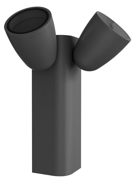 Applique da Esterno Orientabile IP65 2xGU10 serie AXIS - Grigia