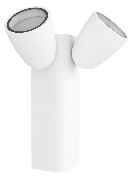 Applique da Esterno Orientabile IP65 2xGU10 serie AXIS - Bianca