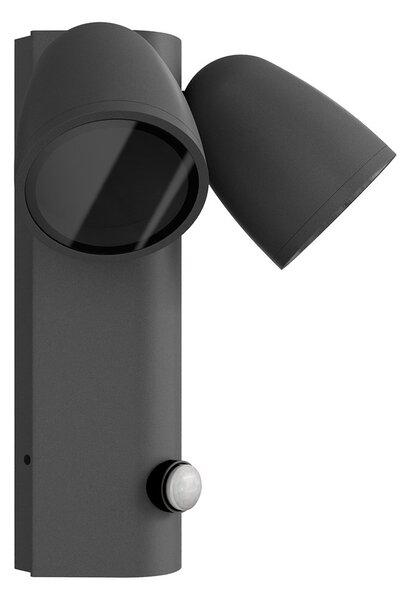 Applique da Esterno IP65 2xGU10 con Sensore movimento AXIS - Grigia