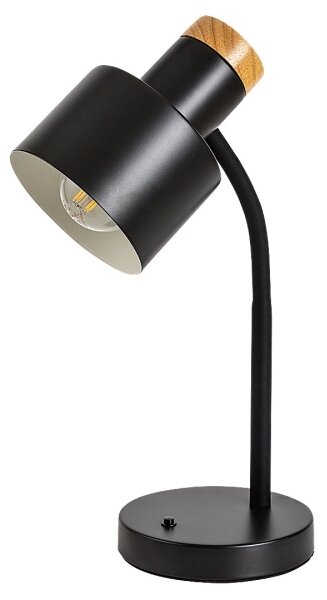Rabalux 74096 - Lampada da tavolo PASTRO 1xE27/20W/230V nera
