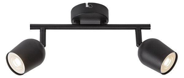 Rabalux 73102 - Faretto orientabile LIANET 2xGU10/15W/230V nero