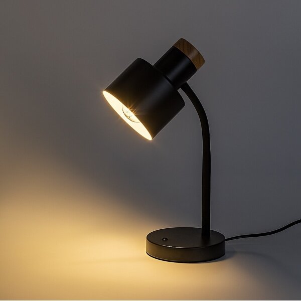 Rabalux 74096 - Lampada da tavolo PASTRO 1xE27/20W/230V nera