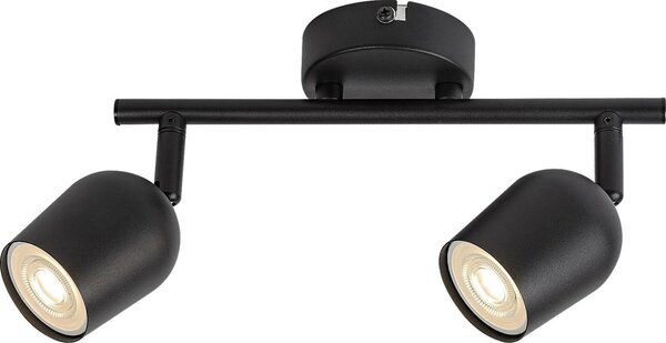 Rabalux 73102 - Faretto orientabile LIANET 2xGU10/15W/230V nero