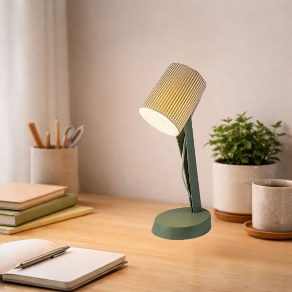 Rabalux 74087 - Lampada da tavolo SOLVET 1xE14/11W/230V verde