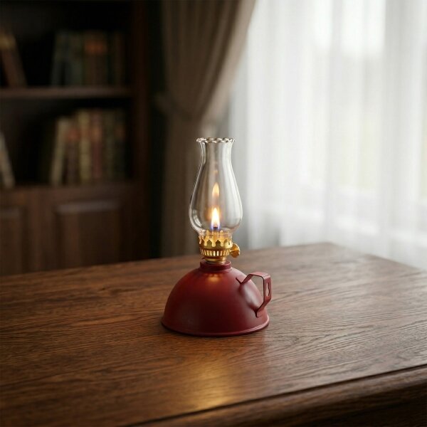 Brilagi - Lampada a petrolio MERLIN rossa