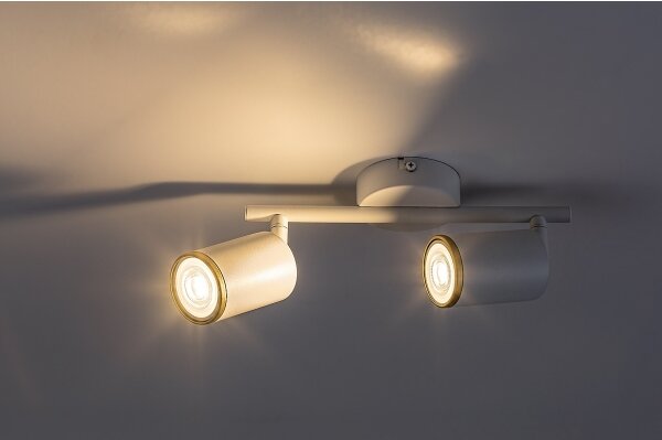 Rabalux 73105 - Faretto NOLIE 2xGU10/15W/230V bianco