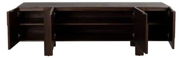 Mobile TV colore naturale scuro in legno massiccio 188x60x45 cm Bruneau – Dutchbone