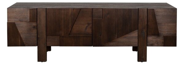 Mobile TV colore naturale scuro in legno massiccio 188x60x45 cm Bruneau – Dutchbone