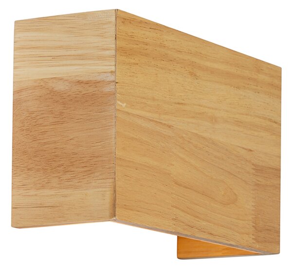 Lampada da parete smart in legno di quercia 24 cm con Wifi G9 - Otan