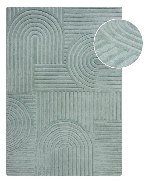 Tappeto in lana turchese 120x170 cm Zen Garden - Flair Rugs