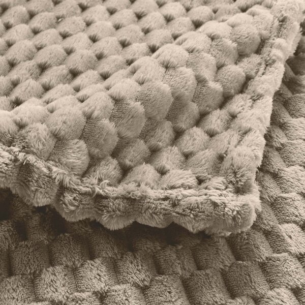 Coperta grigio tortora in microflanella 125x150 cm Mini Frosty – douceur d'intérieur