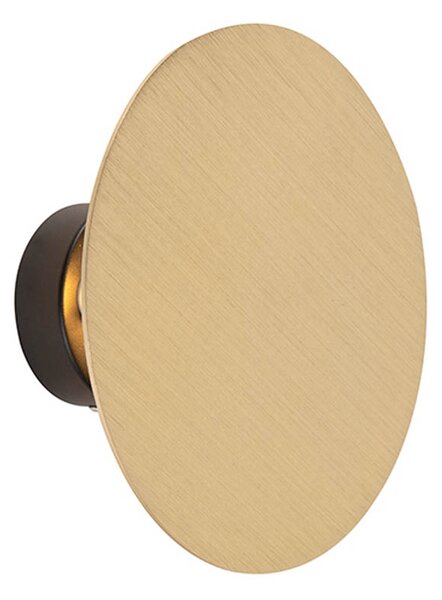Applique da parete design rotonda oro - Pulley