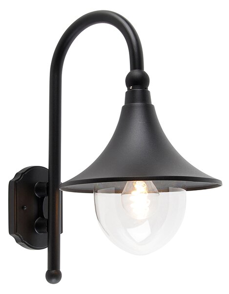 Lampada da parete per esterni intelligente nera IP44 con WiFi A60 - Daphne