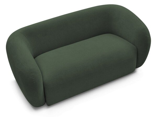 Divano verde con rivestimento in ciniglia 160 cm Celine – Bobochic Paris