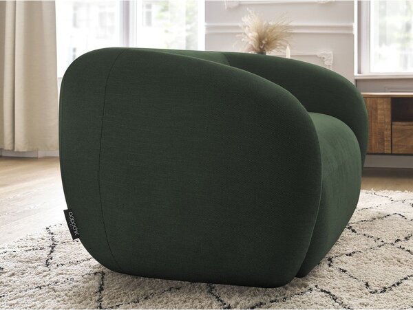 Divano verde con rivestimento in ciniglia 160 cm Celine – Bobochic Paris