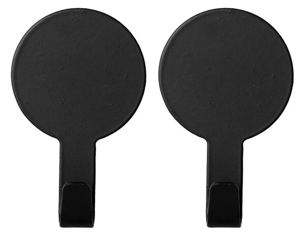 Set di ganci senza foratura color nero opaco in metallo 2 pz Fixeo – douceur d'intérieur
