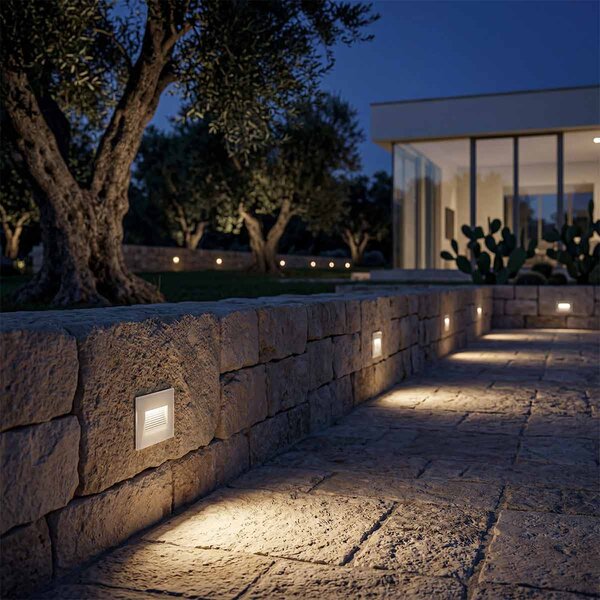 Segnapasso LED per scatola 503 3.5W IP65 Luce Asimmetrica Colore Bianco Freddo 6.000K