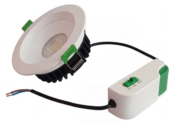 Faro da incasso LED 10W 3in1 IP44 Dimmerabile Foro ø89mm - 109mm Colore Bianco Variabile CCT