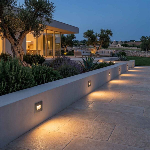 Segnapasso LED per Scatola 503 3.5W IP65 - Luce Asimmetrica Colore Bianco Naturale 4.200K