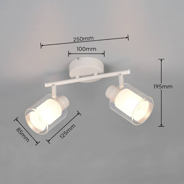 Reality Leuchten Plafoniera soffitto Neralo, dimmerabile, Alluminio / Grigio / Zincato, Soggiorno / Sala da pranzo, Metallo, Plafoniera