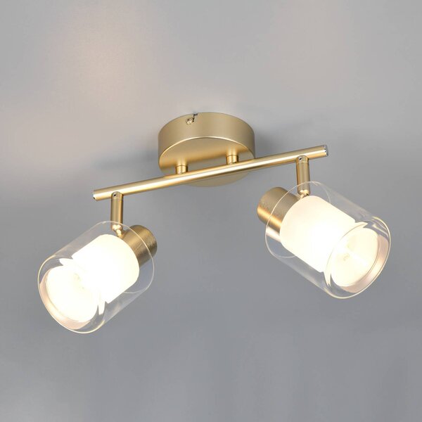 Reality Leuchten Plafoniera soffitto Neralo, dimmerabile, Ottone / Oro, Soggiorno / Sala da pranzo, Metallo, Plafoniera