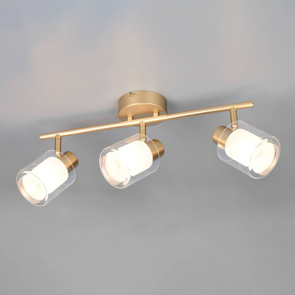 Reality Leuchten Plafoniera soffitto Neralo, dimmerabile, Ottone / Oro, Soggiorno / Sala da pranzo, Metallo, Plafoniera