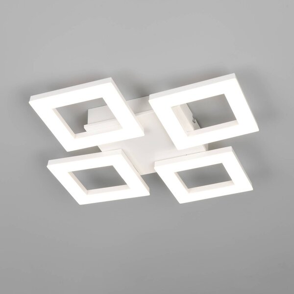Reality Leuchten Plafoniera soffitto Cemi, Bianco / Opale, Cucina, Plastica, Moderno, Plafoniera