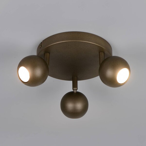 Reality Leuchten Plafoniera soffitto Enaro, dimmerabile, Alluminio / Grigio / Zincato, Soggiorno / Sala da pranzo, Metallo, Moderno, Plafoniera