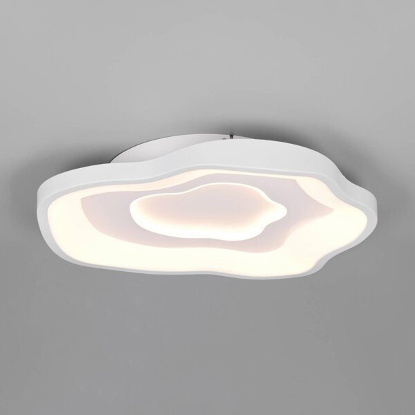 Reality Leuchten Plafoniera soffitto Nube, dimmerabile, Bianco / Opale, Soggiorno / Sala da pranzo, Metallo, Moderno, Plafoniera
