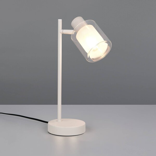Reality Leuchten Lampada da tavolo Neralo, Alluminio / Grigio / Zincato, Soggiorno / Sala da pranzo, Metallo, Lampada da tavolo