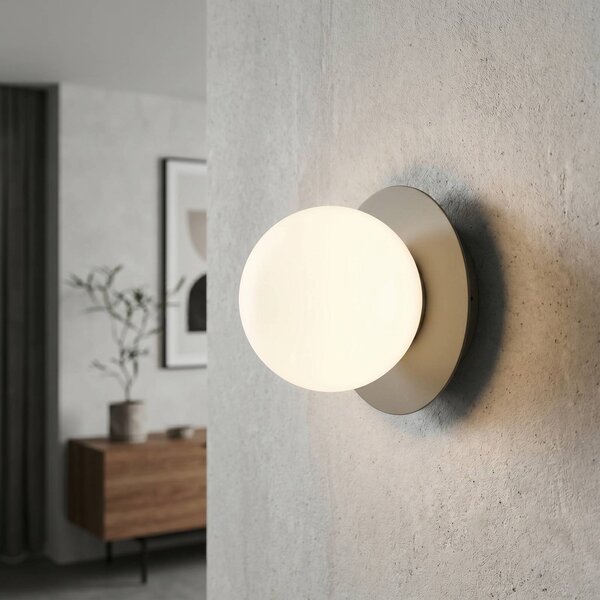 Applique da parete Minerva EMIBIG LIGHTING, dimmerabile, Crema / Ambra, Soggiorno / Sala da pranzo, Vetro, Moderno, Applique