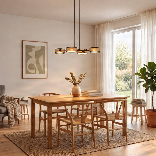 Lampada a sospensione Drumz 4 EMIBIG LIGHTING, dimmerabile, Marrone / Ruggine, Soggiorno / Sala da pranzo, Metallo, Moderno, Lampada a sospensione