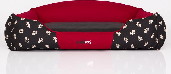 Cuscino per cani, lettino per cani, cuscino per animali, lettino per gatti, cuccia per cani, posto letto - Serie Königliche - 84 x 65 x 28 cm [Taglia: XL] - Rosso