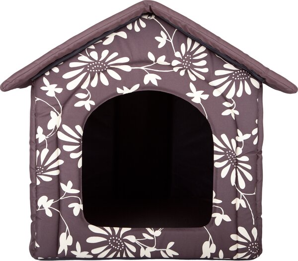 Cuscino per cani Cuccia per cani Letto per animali domestici Letto per gatti - Standard - 60 x 60 x 55 cm [Misura: R4] - Marrone con piante