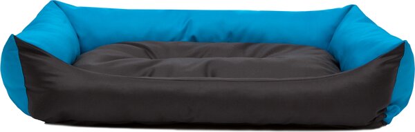 Cuscino per cani, cuccia, lettino per cani, cuscino per cani Pontes - Eco - 82 x 60 x 16 cm [Taglia: XL] - Blu con nero