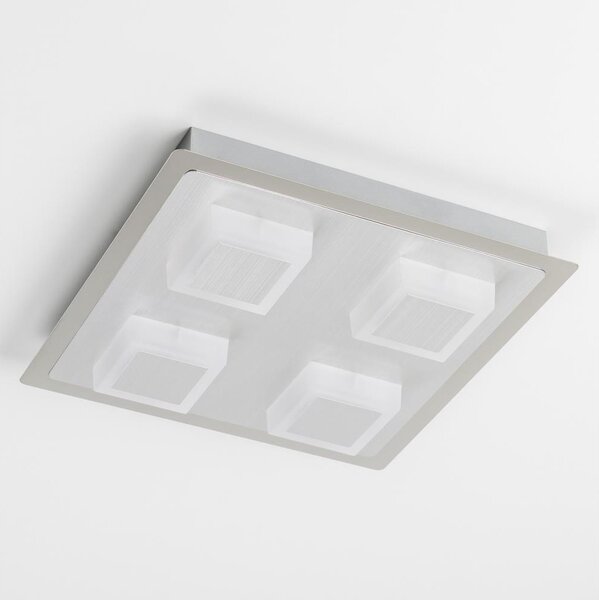 Plafoniera LED 4xLED/5W/230V 3000K 28x28 cm cromo satinato