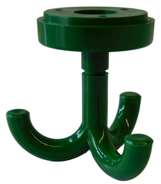 10 ganci da soffitto, triplo verde