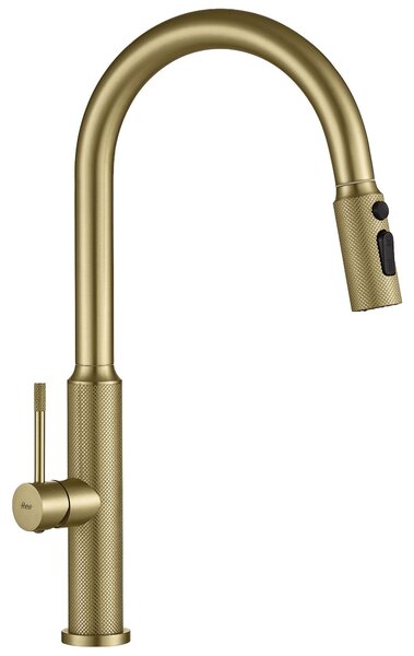 Rubinetto Da Cucina Rea Master Oro Spazzolato
