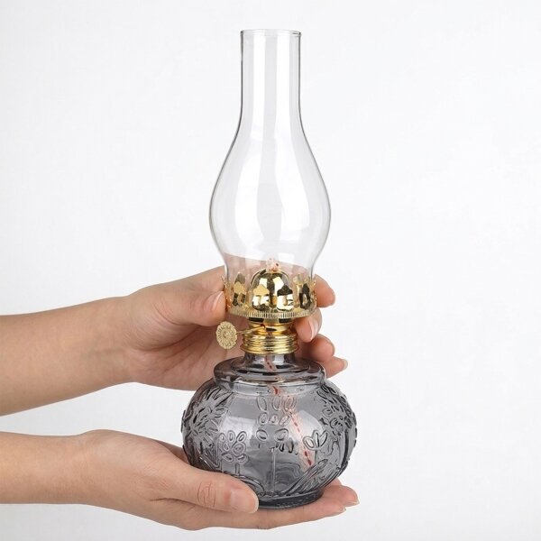 Brilagi - Lampada a petrolio MERLIN, colore fumo/grigio
