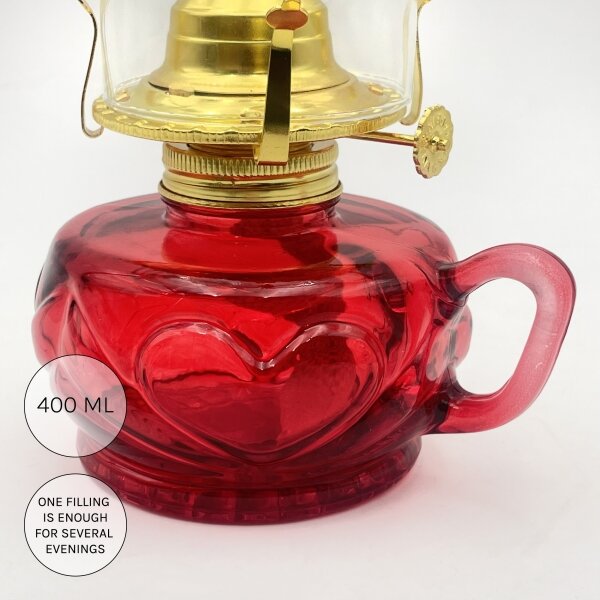 Brilagi - Lampada a petrolio MERLIN rossa