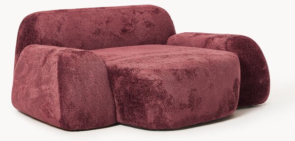 Poltrona lounge XL in teddy bouclé Wolke