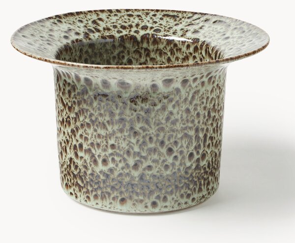 Portavaso fatto a mano con smalto reattivo Balou, alt. 19 cm