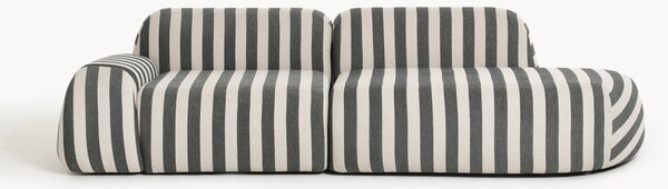Chaise longue componibile a righe Wolke