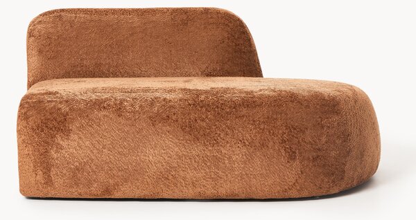 Chaise longue in teddy bouclé Wolke