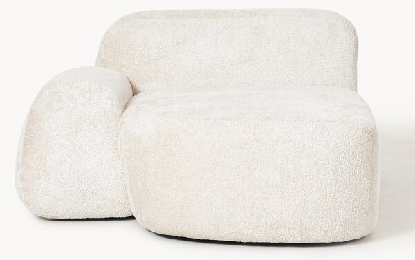 Modulo angolare chaise longue in teddy bouclé Wolke