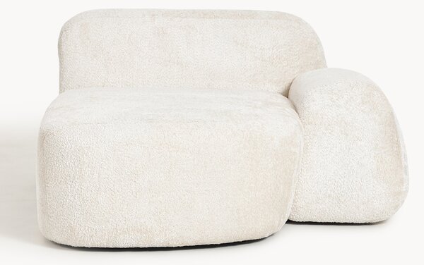 Modulo angolare chaise longue in teddy bouclé Wolke